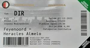 Toegangskaart Feyenoord – Heracles Almelo