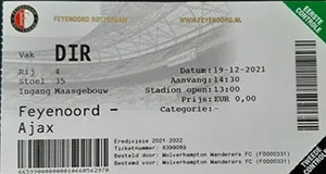 Toegangskaart Feyenoord – AFC Ajax