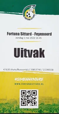 Toegangskaart Fortuna Sittard – Feyenoord