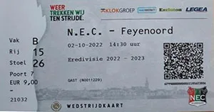 Toegangskaart SC NEC – Feyenoord