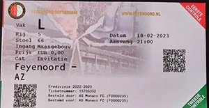 Toegangskaart Feyenoord – AZ