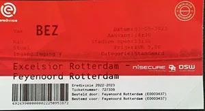 Toegangskaart Excelsior – Feyenoord