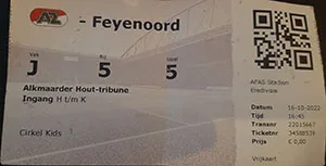 Toegangskaart AZ – Feyenoord