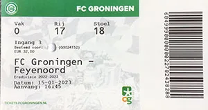Toegangskaart FC Groningen – Feyenoord