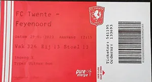 Toegangskaart FC Twente – Feyenoord