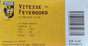 Toegangskaart Vitesse – Feyenoord