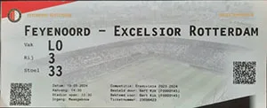 Toegangskaart Feyenoord – Excelsior