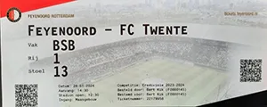 Toegangskaart Feyenoord – FC Twente