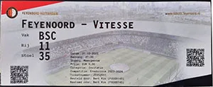 Toegangskaart Feyenoord – Vitesse