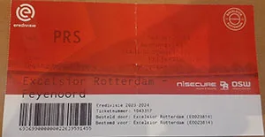 Toegangskaart Excelsior – Feyenoord