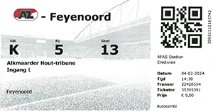 Toegangskaart AZ – Feyenoord