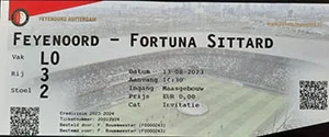 Toegangskaart Feyenoord – Fortuna Sittard