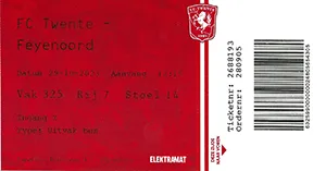 Toegangskaart FC Twente – Feyenoord