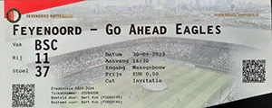 Toegangskaart Feyenoord – Go Ahead Eagles