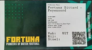 Toegangskaart Fortuna Sittard – Feyenoord