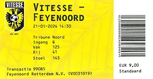 Toegangskaart Vitesse – Feyenoord