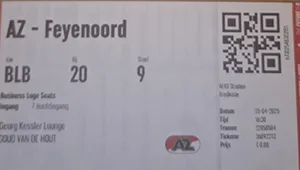Toegangskaart AZ – Feyenoord