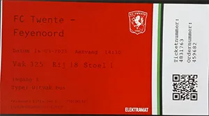Toegangskaart FC Twente – Feyenoord