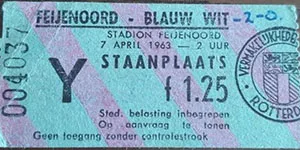 Toegangskaart Feyenoord – Blauw-wit