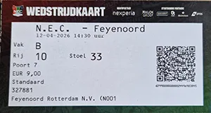 Toegangskaart SC NEC – Feyenoord