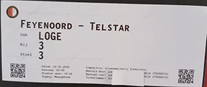 Toegangskaart Feyenoord – Telstar