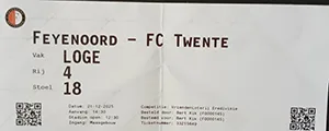 Toegangskaart Feyenoord – FC Twente