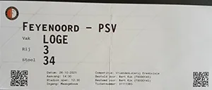 Toegangskaart Feyenoord – PSV
