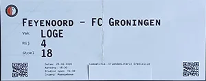 Toegangskaart Feyenoord – FC Groningen