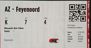 Toegangskaart AZ – Feyenoord