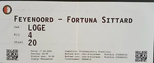 Toegangskaart Feyenoord – Fortuna Sittard