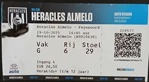 Toegangskaart Heracles Almelo – Feyenoord