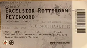 Toegangskaart Excelsior – Feyenoord