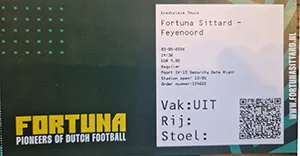 Toegangskaart Fortuna Sittard – Feyenoord