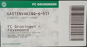 Toegangskaart FC Groningen – Feyenoord