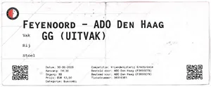 Toegangskaart Feyenoord – ADO Den Haag