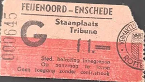 Toegangskaart Feyenoord – SC Enschede