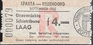 Toegangskaart Sparta Rotterdam – Feyenoord