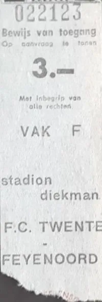 Toegangskaart FC Twente – Feyenoord