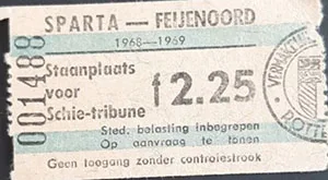 Toegangskaart Sparta Rotterdam – Feyenoord