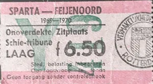 Toegangskaart Sparta Rotterdam – Feyenoord