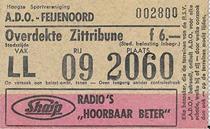 Toegangskaart ADO Den Haag – Feyenoord
