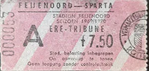 Toegangskaart Feyenoord – Sparta Rotterdam