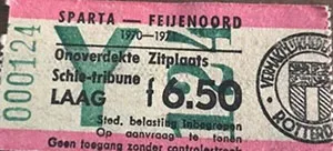 Toegangskaart Sparta Rotterdam – Feyenoord