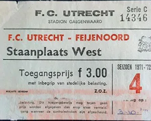 Toegangskaart FC Utrecht – Feyenoord