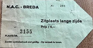 Toegangskaart NAC Breda – Feyenoord