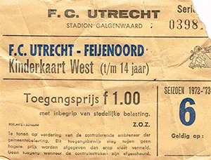 Toegangskaart FC Utrecht – Feyenoord