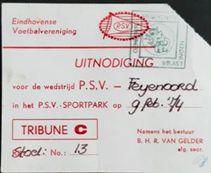 Toegangskaart PSV – Feyenoord