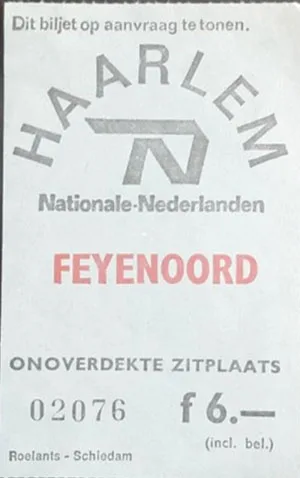 Toegangskaart Haarlem – Feyenoord