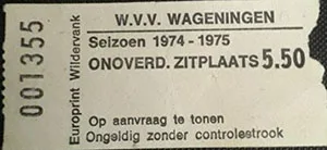 Toegangskaart FC Wageningen – Feyenoord