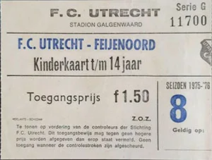 Toegangskaart FC Utrecht – Feyenoord